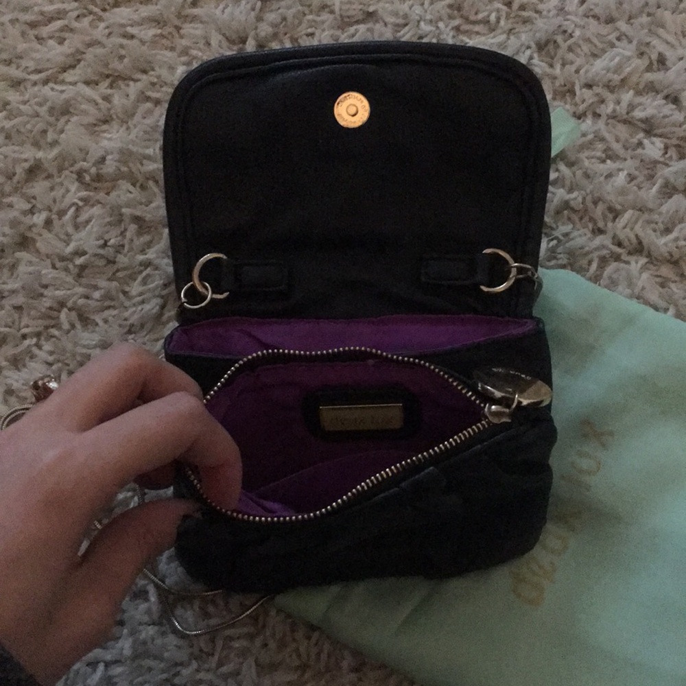 deux lux cross body leather purse